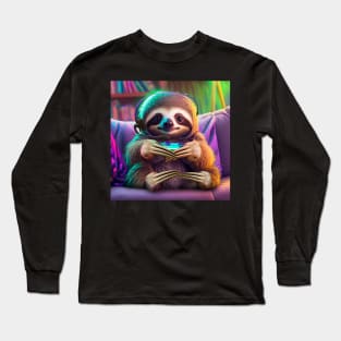 Gamer Sloth Long Sleeve T-Shirt